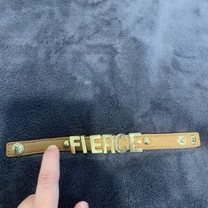 “Fierce” BCBGeneration word bracelet